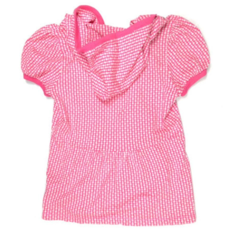 Juicy Couture XL Pink White Hoodie Hooded Zip Top - Picture 7 of 7